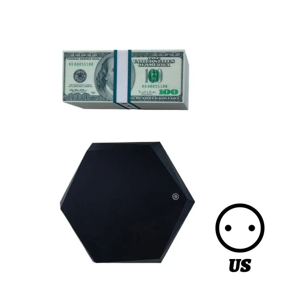 Gamer gift idea: a levitating cash lamp floating above its black base